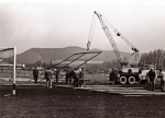 1985 - Výstavba ochranných sietí pri škavrom ihrisku 