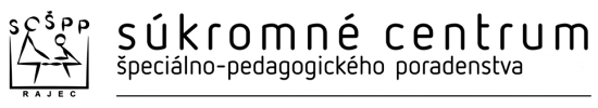 Súkromné centrum špeciálno-pedagogického poradenstva v Rajci - logo