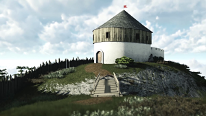 Video 3D model historickej podoby Rajeckého hradu