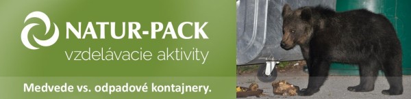 Natur-pack - Medvede vs. odpadové kontajnery (ilustračný obrázok JPEG)