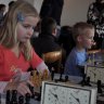 Šachistka Dominika Tomčíková na turnaji "Šachový kráľ Rajca"